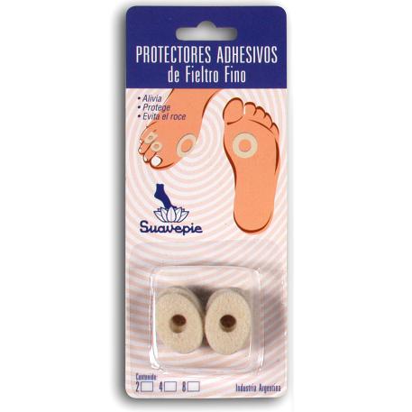 Protector adhesivo fieltro fino callo oval