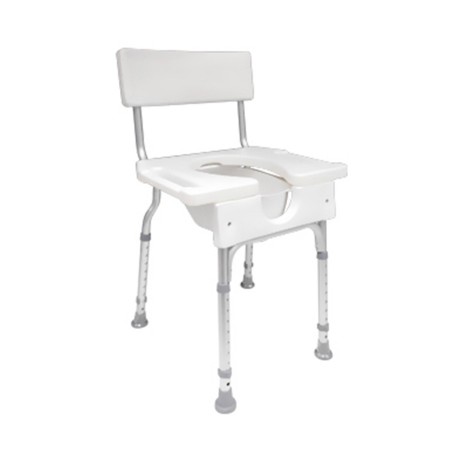 Asiento para ducha de alumnio c/resp.  Hasta 100kg