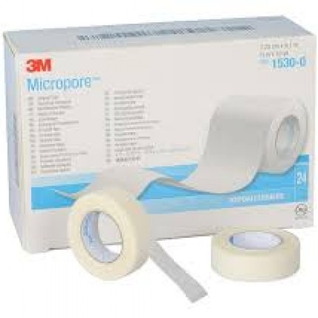 Tela adhesiva s/racionador 1,25cm - 3M Micropore
