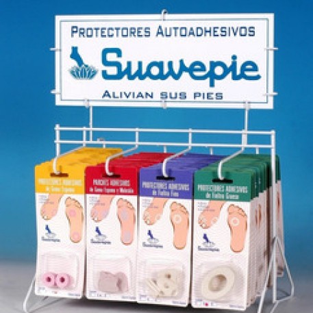 Exhibidor pequeño Suevapie - parches adherentes
